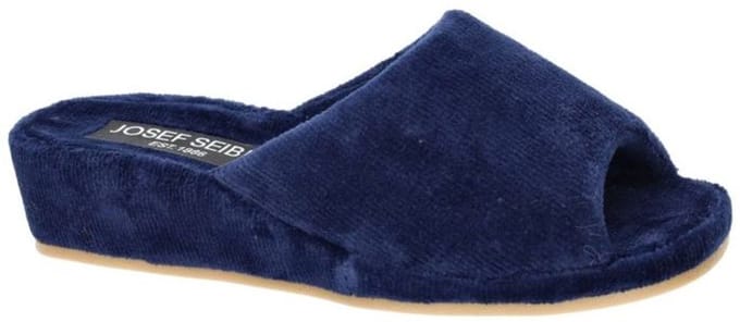 Josef Seibel - MARSEILLE 01 - Dames pantoffels - Kleur: Blauw - Maat: 40.5