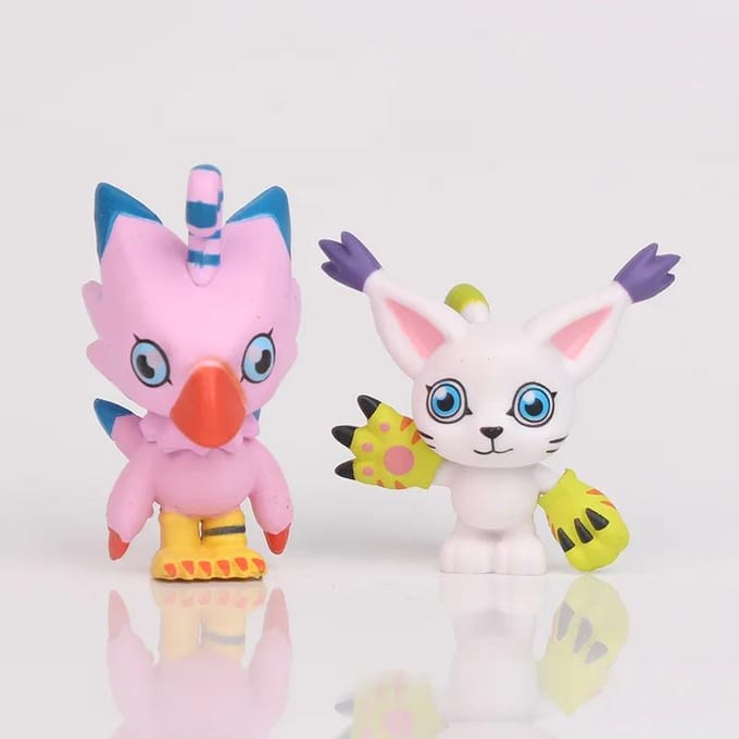 9-delig Digimon Digitaal Monster Speelgoedmodel Schattig Actie Karakter Model Speelgoed white