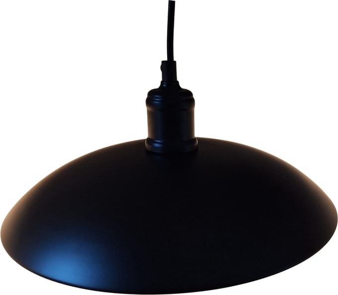 Hanglamp Zwart met witte binnenkant - Scaldare Noto