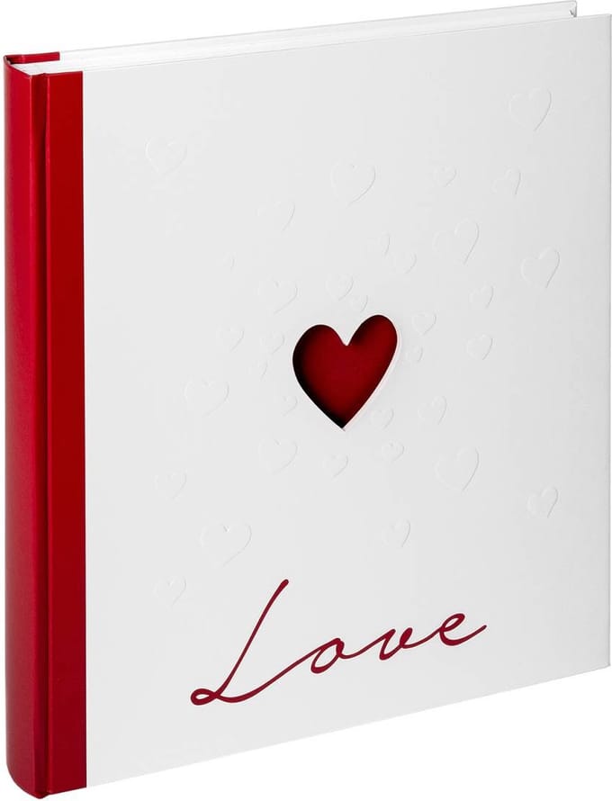 Walther UH-159 Love - Trouwalbum - Formaat 28 x 30,5 cm - Rood/Wit