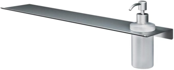 Hotbath &More Shelves - Zeepdispenser - Gematteerd Glas - Voor Planchet - RVS 316