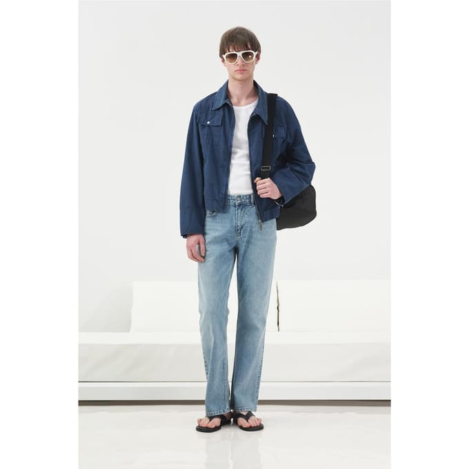Heren Katoenen Poplin Zip Vest