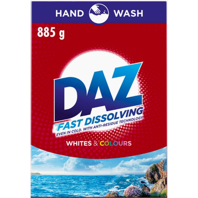 Daz Whites & Colours Snel Oplossend Handwas Waspoeder - 885 g