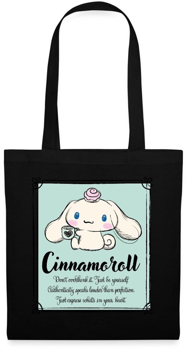 Cinnamoroll Don't Overthink It. Just Be Yourself Tas Van Stof Schoudertas