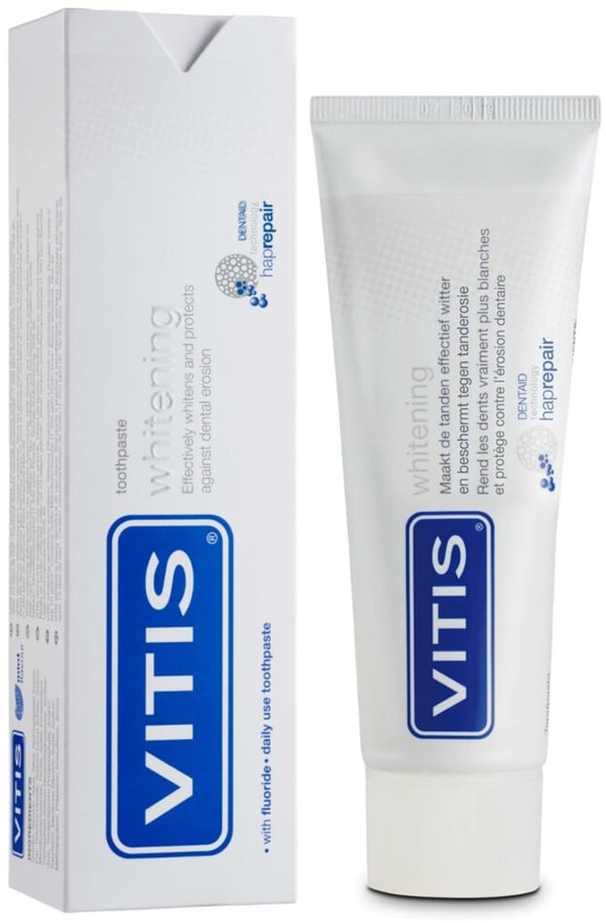 Vitis - Tandpasta Whitening - 6 x 75 ml - Voordeelverpakking