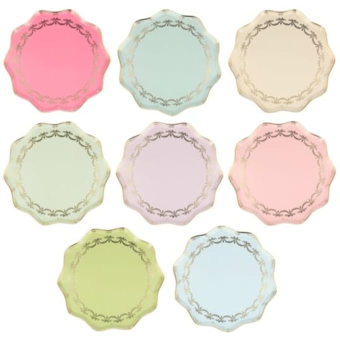 Meri meri x ladurée - bordjes papier klein à 8 stuks, paris
