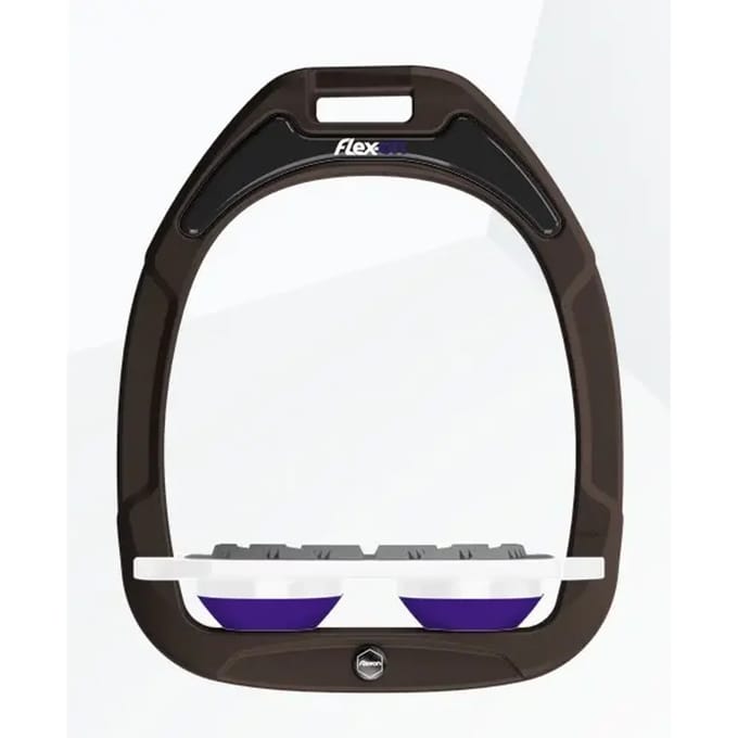 Plat Grip Teerbruin/Wit/Paars Flex-On Green Composite