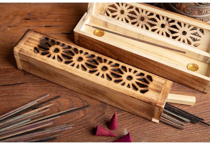 Wierookhouder met bewaarbox Sun