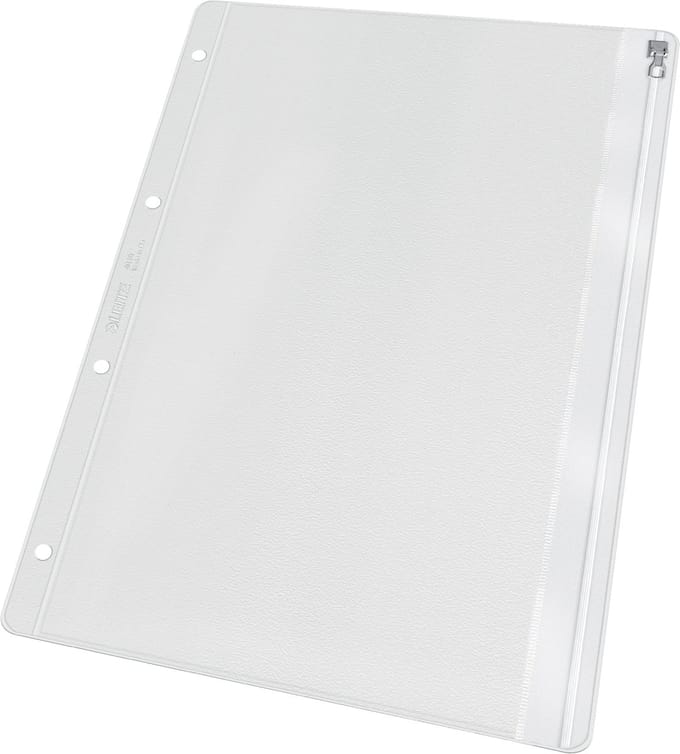 Leitz Premium Showtas A4 PVC - met Schuifsluiting - Accessoiremap - 4-gaats - 25 Stuks - Transparant