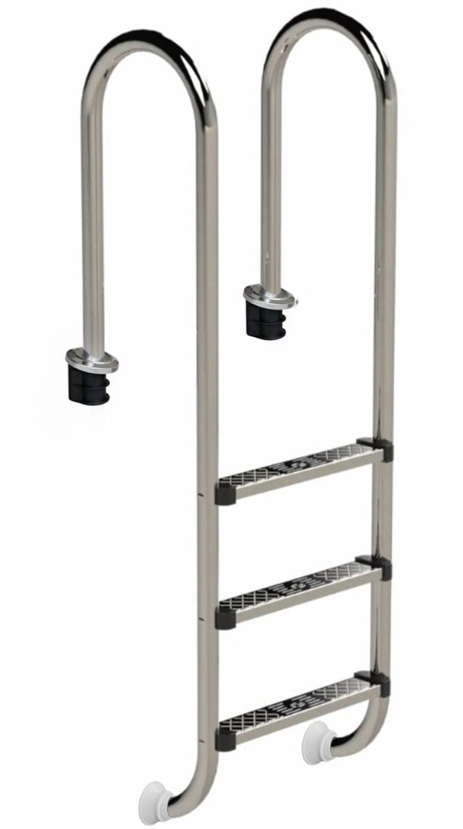 W'eau Muro RVS zwembadtrap 3 treden - AISI 304