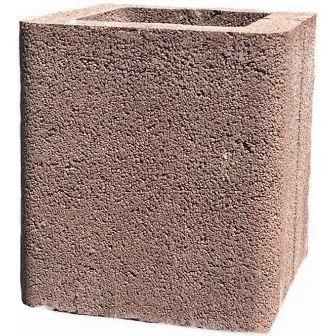 Barbecue beton houtskool bbq verlengstuk rood 30x30x35cm