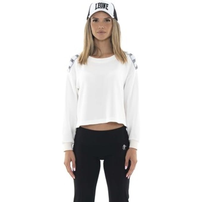 Sweaters Leone 1947 Woman Crewneck Black White