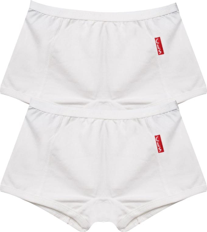 Claesen's® - Meisjes Boxershort 2-Pack WitCL 733-White-2