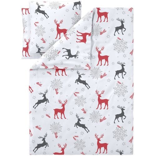 LIVARNO Fleece dekbedovertrek 200 x 200 cm (Hert wit)