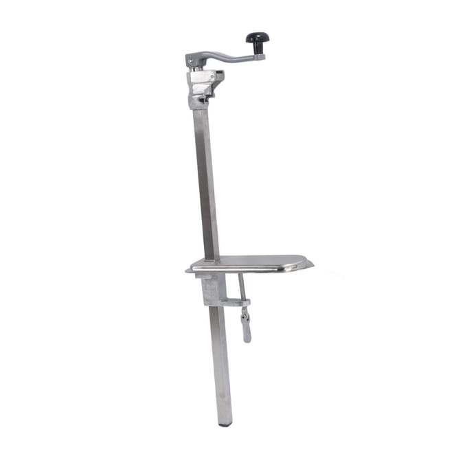 Ouvre-boîte commercial robuste en fonte et acier inoxydable manuel de table avec poignée pour