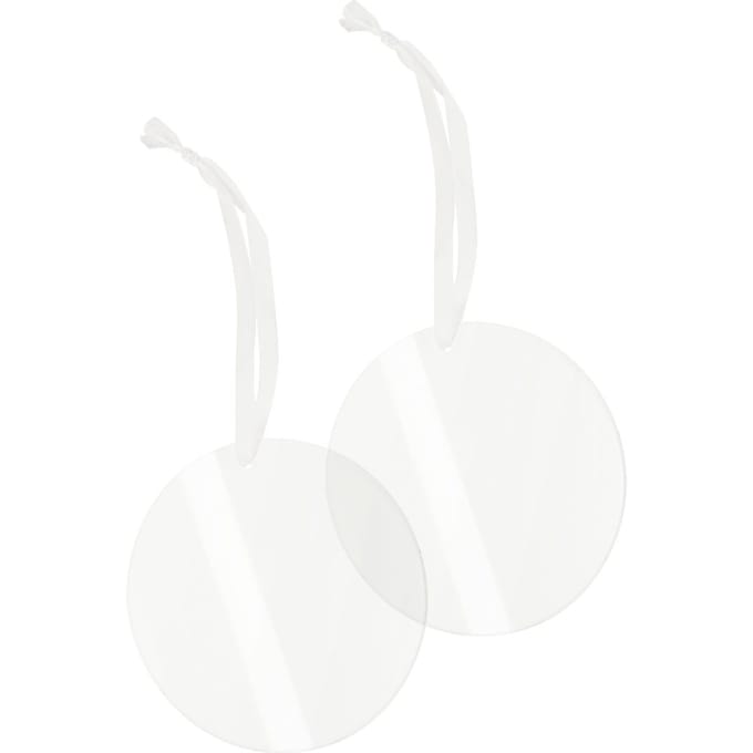Decoratieve hanger "Rond" met lint, set van 2