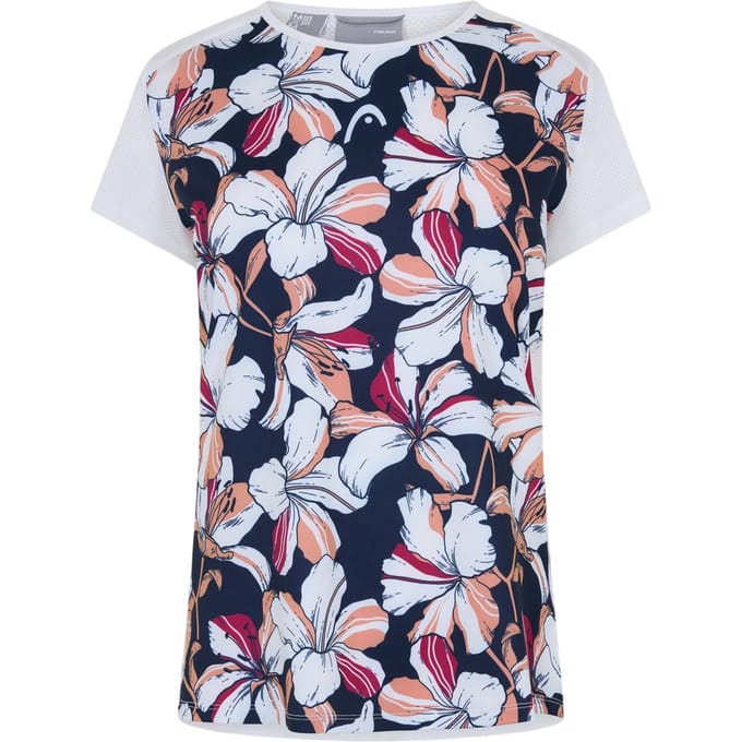 Head Dames/Dames trainings-T-shirt (Bloemen)