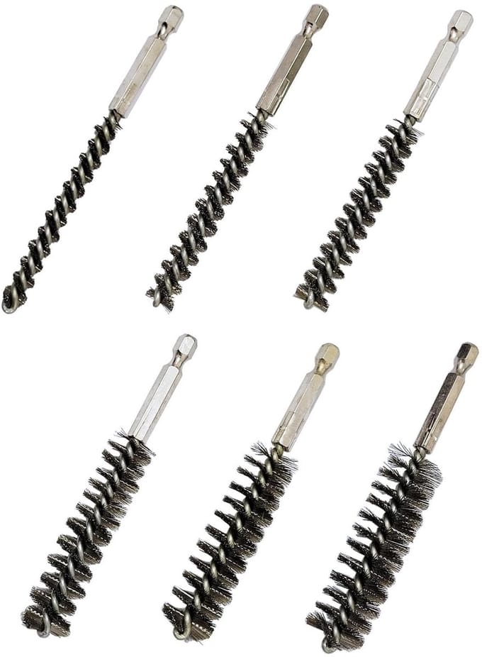 Allecto - Rvs Borstel Sets - 6 Sets voor Hoofden - voor Schoonmaken
