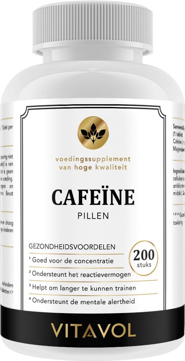 VITAVOL - Cafeïne Pillen - 200 stuks - 250mg