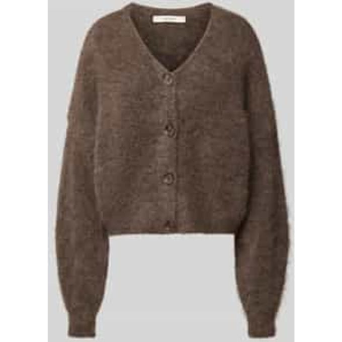 Gebreid jack van mix van wol en mohair model 'debbie'