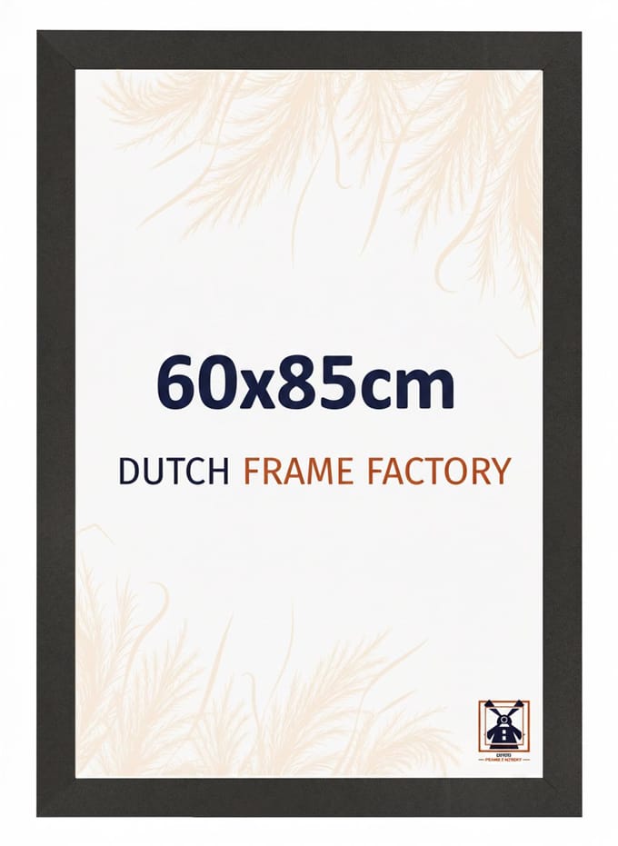 Fotolijst 60x85 cm - MDF - Zwart Mat - Benno