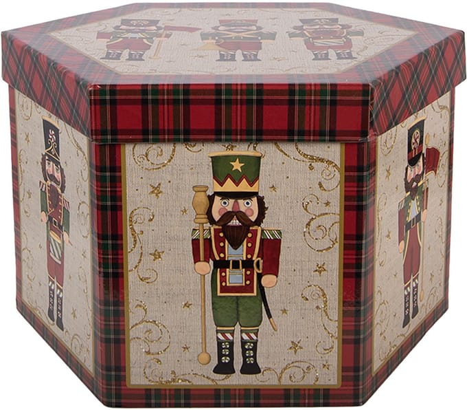 Clayre & Eef Kerstbal Set van 14 Overig 8x8x8 cm Beige Kunststof Kerstballen