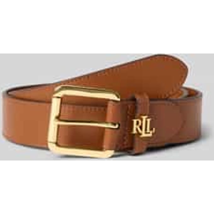 Riem van echt rundleer met logodetail