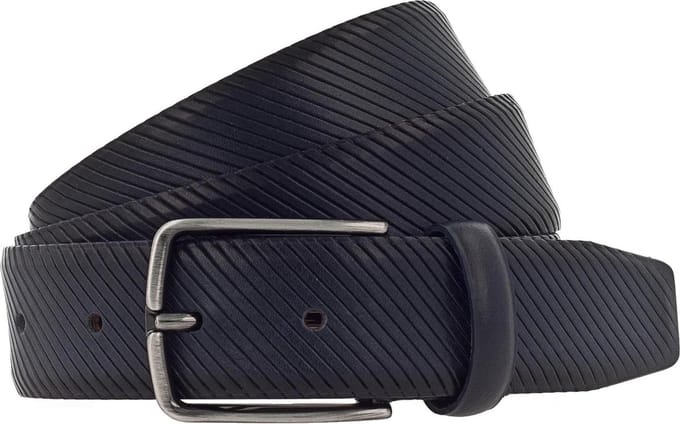 Vanzetti Leren Riem 35mm Leather Belt W100 Marine Blauw
