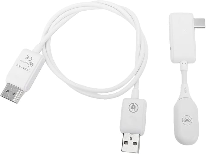 Draadloze HD Beeldschermadapter - Type C Multimedia Zender - Presentaties Geven - Plug en Play - 50 meter - Zwart