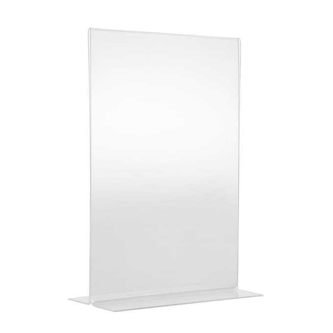 Olympia A4 plexi menukaarthouder / folderhouder recht A4 - 30,5 x 21 cm - Houder voor flyer & menu - Menuhouder