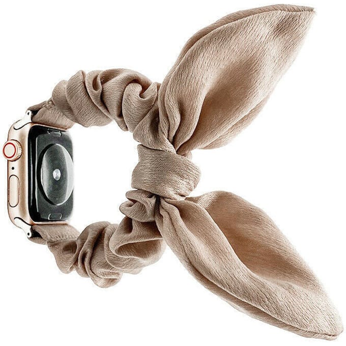 Apple Watch Ultra Scrunchie Butterfly bandje (beige)