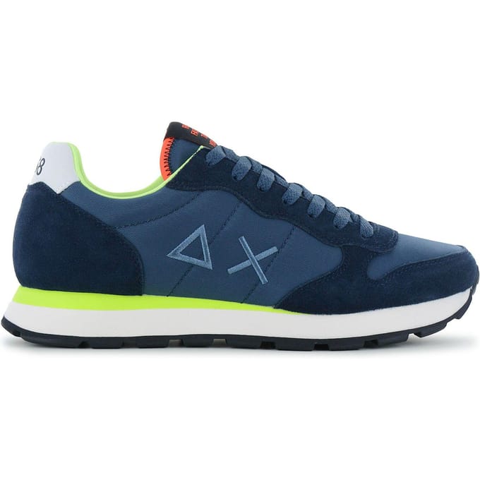 Sun68 Sneaker Tom Fluo Navy Blauw - Maat 43 - Heren - Sneakers