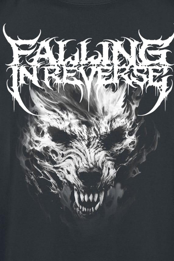 Falling In Reverse T-shirt - Wolf - S tot 4XL - voor Mannen - zwart