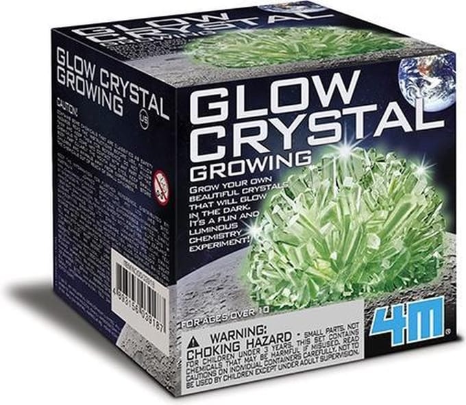 4M Science in action: GLOW CRYSTAL GROWING, in doosje 9x9x9cm, 14+