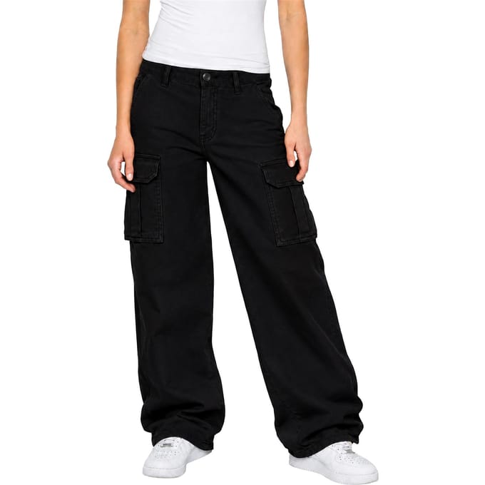 Enzo | Dames Cargo Baggy Jeans