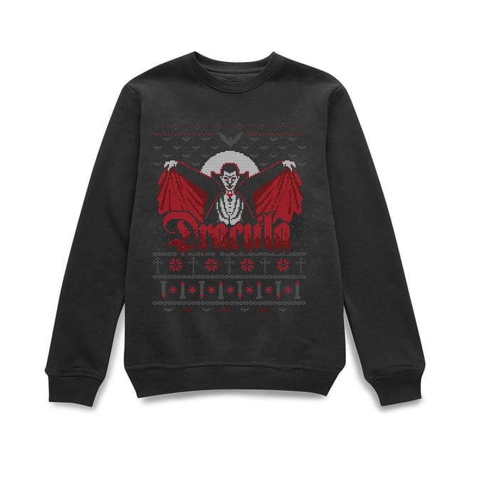 Universal Monsters Dracula Kersttrui - Zwart - S