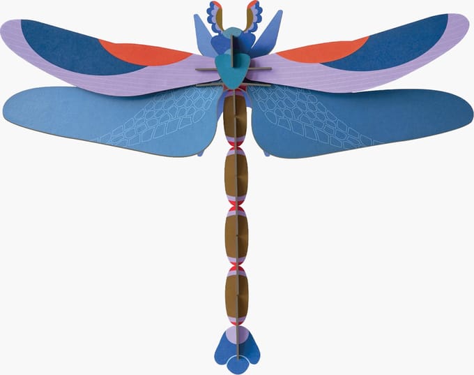 Studio ROOF | 3D Wanddecoratie | Blue Dragonfly