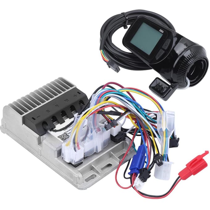 Tricycles Électriques 3648V 500W 3?Mode Sinusoïdal Contrôleur Brushless Ensemble Instrument LCD black