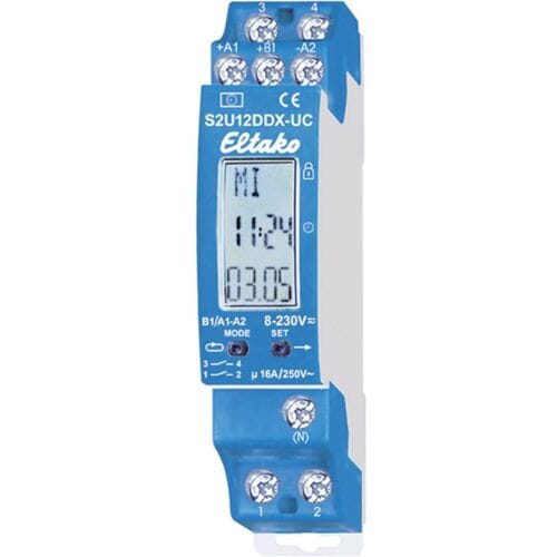 Eltako S2U12DDX-UC DIN-rail schakelklok 230 V