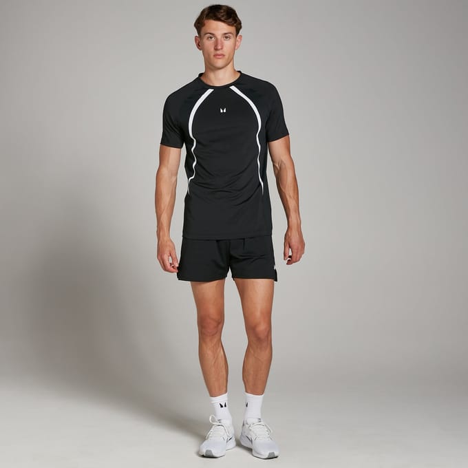 MP Heren Tempo Panel T-Shirt - Zwart - M