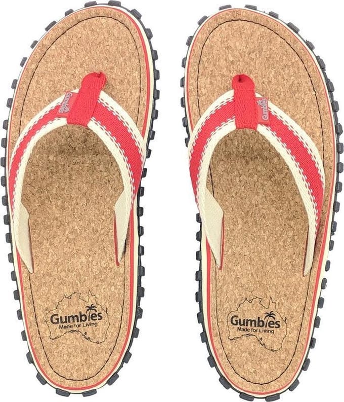 Gumbies | Corker | Teenslippers | Unisex  | Red | Maat 42
