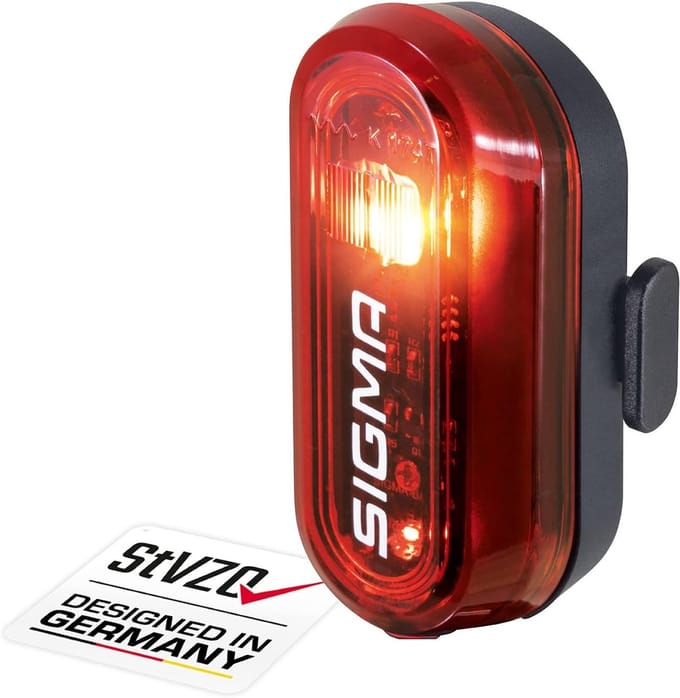 Led-fietslicht StVZO goedgekeurd - Zwart Batterij-aangedreven Achterlicht