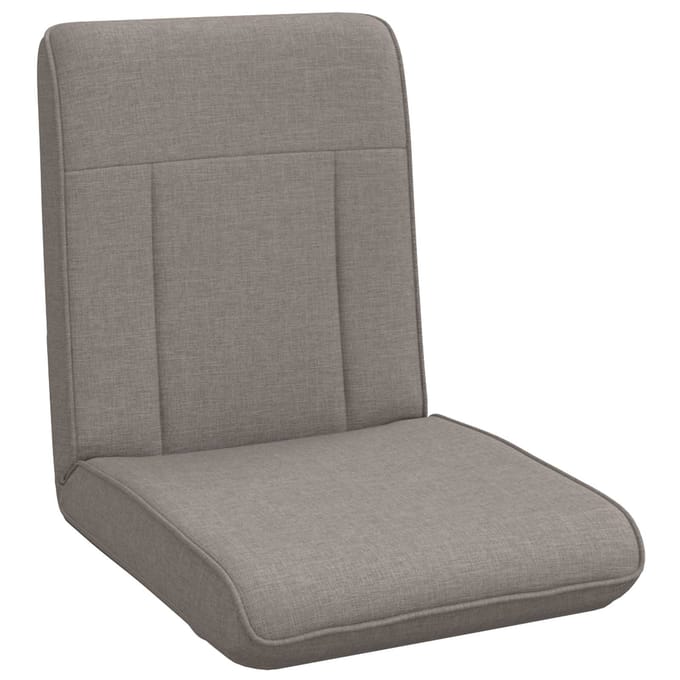 vidaXL - Verstelbare - vloostoel - Taupe - Stof