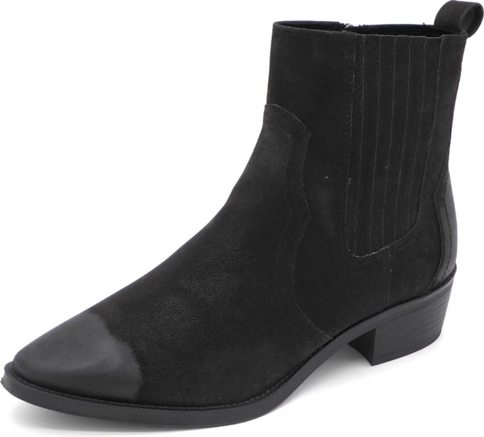 Marco Tozzi Dames Western Laars - 25080-001 Zwart - Maat 41