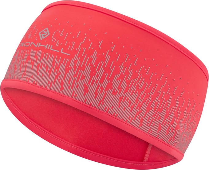 Ronhill | Reflect Headband | Reflecterende hoofdband | Pink/reflect | S/M