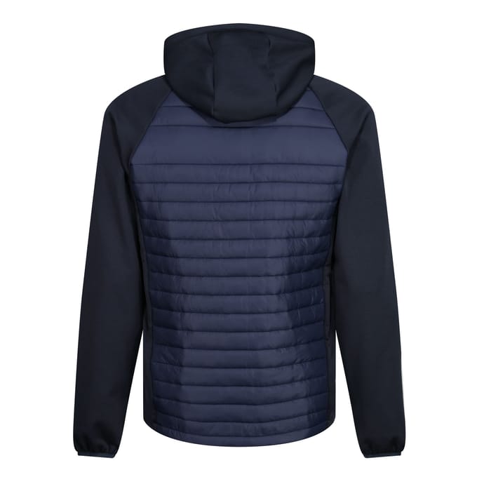 Regatta Heren Navigate Quilted Hybride Jas (Marine/Seal Grijs)