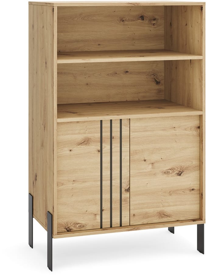 Vitrine Natan met Metalen Poten 80/127/40 cm (Artisan)