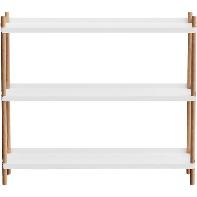 NINE BOLT Rek 100 x 88 cm - oak white