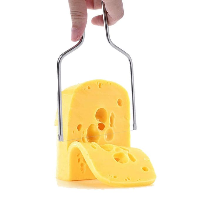 Kaassnijder RVS Kaassnijder met Draad Handheld Boter Snijgereedschap gray
