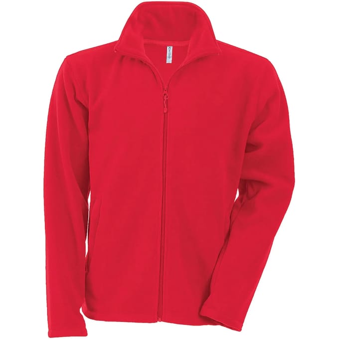 Kariban Microfleece met rits kind K920 - Red - 10/12 Y (10/12 ans)